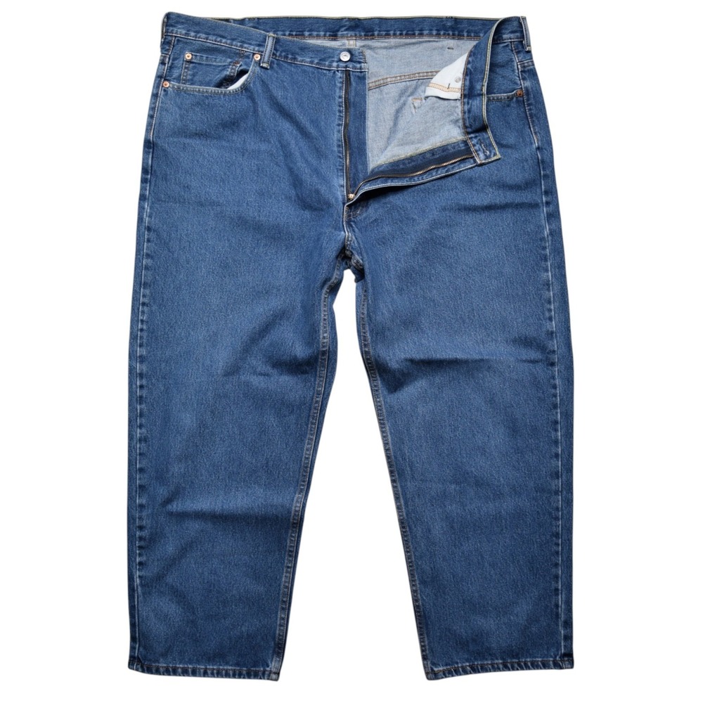 Levi's 550 Relaxed Fit Tapered Denim Blue Jeans Men's Size 48x29 Big & Tall
